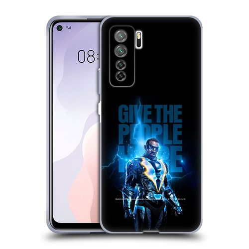 Black Lightning Key Art Give The People Hope Soft Gel Case for Huawei Nova 7 SE/P40 Lite 5G