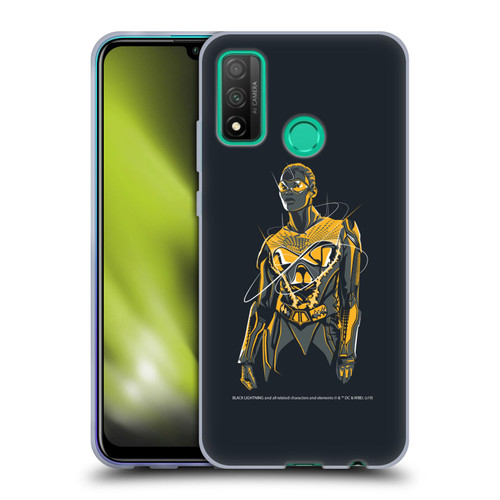 Black Lightning Key Art Thunder Soft Gel Case for Huawei P Smart (2020)