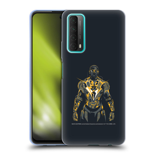 Black Lightning Key Art Black Lightning Soft Gel Case for Huawei P Smart (2021)