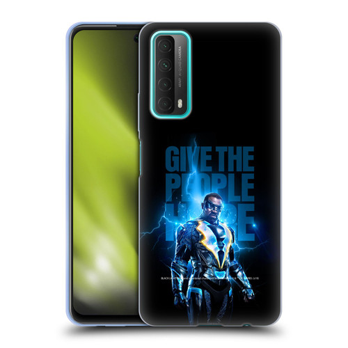 Black Lightning Key Art Give The People Hope Soft Gel Case for Huawei P Smart (2021)