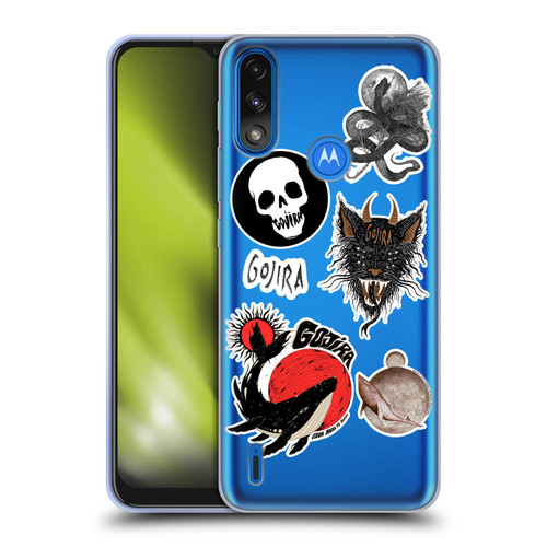 Gojira Graphics Sticker Print Soft Gel Case for Motorola Moto E7 Power / Moto E7i Power