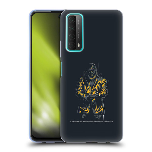 Black Lightning Key Art Tobias Whale Soft Gel Case for Huawei P Smart (2021)