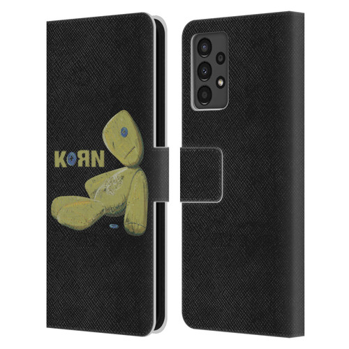 Korn Graphics Issues Doll Leather Book Wallet Case Cover For Samsung Galaxy A13 (2022)