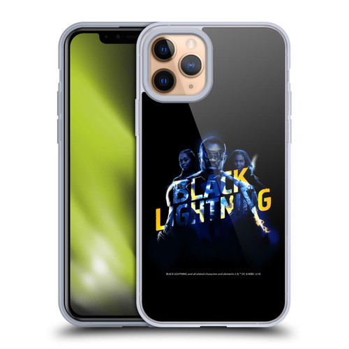Black Lightning Key Art Group Soft Gel Case for Apple iPhone 11 Pro