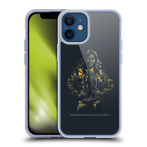 Black Lightning Key Art Jennifer Pierce Soft Gel Case for Apple iPhone 12 Mini