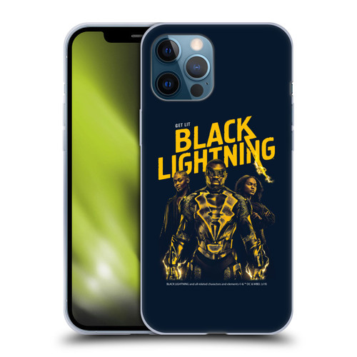 Black Lightning Key Art Get Lit Soft Gel Case for Apple iPhone 12 Pro Max