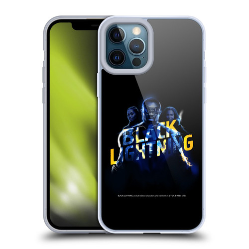 Black Lightning Key Art Group Soft Gel Case for Apple iPhone 12 Pro Max