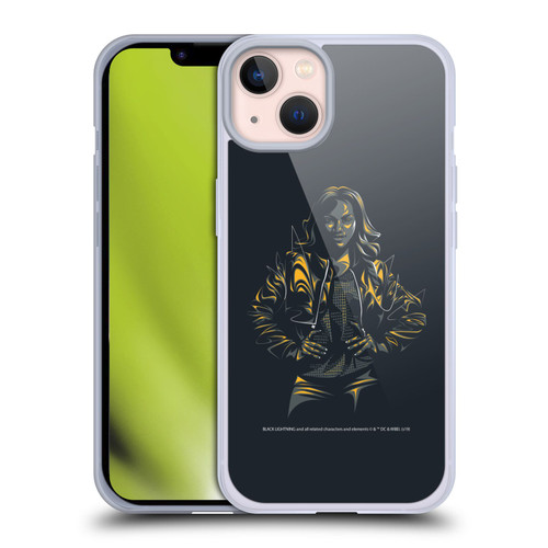 Black Lightning Key Art Jennifer Pierce Soft Gel Case for Apple iPhone 13