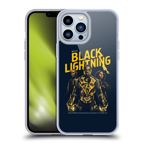 Black Lightning Key Art Get Lit Soft Gel Case for Apple iPhone 13 Pro Max