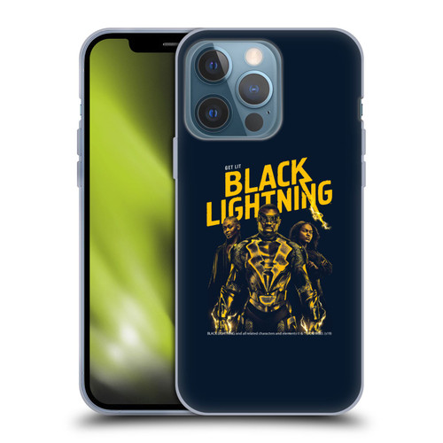Black Lightning Key Art Get Lit Soft Gel Case for Apple iPhone 13 Pro