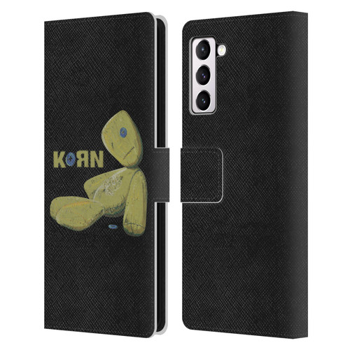 Korn Graphics Issues Doll Leather Book Wallet Case Cover For Samsung Galaxy S21+ 5G