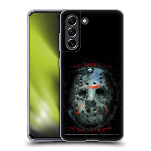 Freddy VS. Jason Graphics Jason's Birthday Soft Gel Case for Samsung Galaxy S21 FE 5G