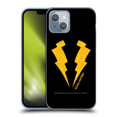 Black Lightning Key Art Logo Soft Gel Case for Apple iPhone 14