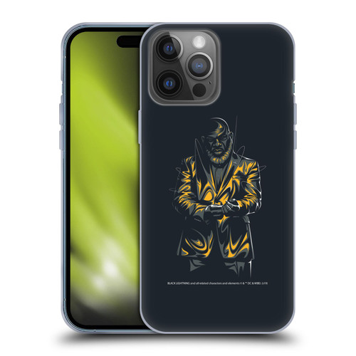 Black Lightning Key Art Tobias Whale Soft Gel Case for Apple iPhone 14 Pro Max