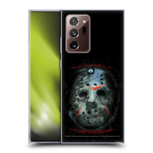 Freddy VS. Jason Graphics Jason's Birthday Soft Gel Case for Samsung Galaxy Note20 Ultra / 5G