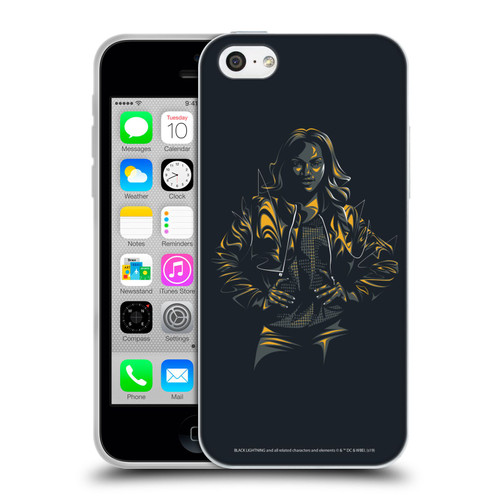 Black Lightning Key Art Jennifer Pierce Soft Gel Case for Apple iPhone 5c