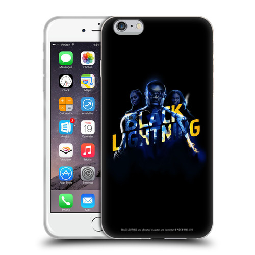 Black Lightning Key Art Group Soft Gel Case for Apple iPhone 6 Plus / iPhone 6s Plus