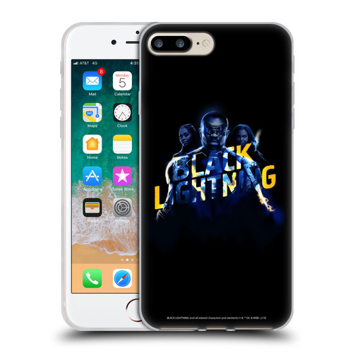 Black Lightning Key Art Group Soft Gel Case for Apple iPhone 7 Plus / iPhone 8 Plus