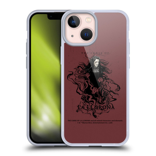 The Curse Of La Llorona Graphics Weeping Lady 2 Soft Gel Case for Apple iPhone 13 Mini