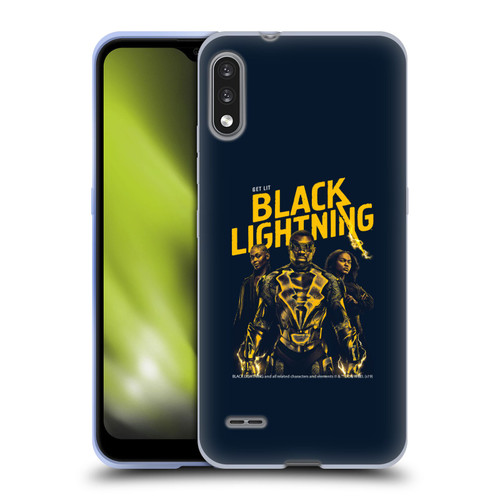 Black Lightning Key Art Get Lit Soft Gel Case for LG K22