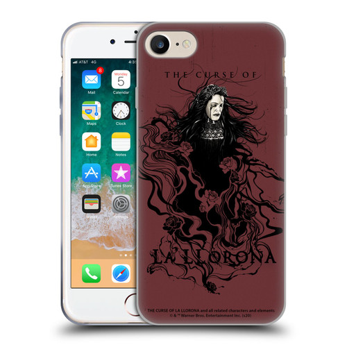 The Curse Of La Llorona Graphics Weeping Lady 2 Soft Gel Case for Apple iPhone 7 / 8 / SE 2020 & 2022
