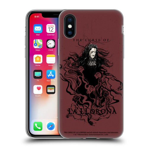 The Curse Of La Llorona Graphics Weeping Lady 2 Soft Gel Case for Apple iPhone X / iPhone XS