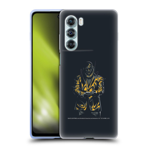 Black Lightning Key Art Tobias Whale Soft Gel Case for Motorola Edge S30 / Moto G200 5G