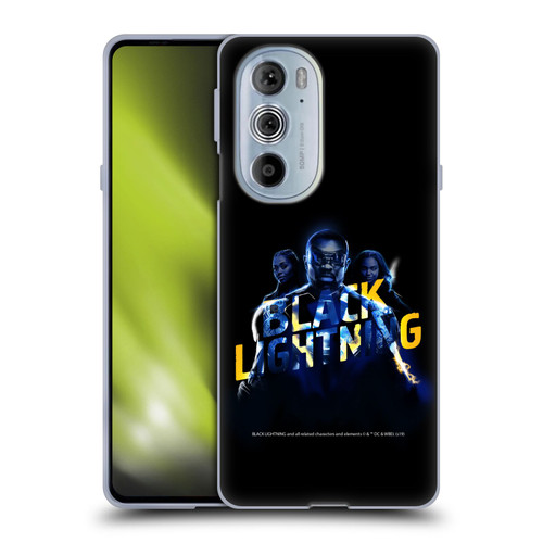 Black Lightning Key Art Group Soft Gel Case for Motorola Edge X30