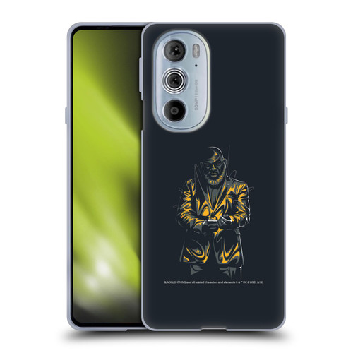 Black Lightning Key Art Tobias Whale Soft Gel Case for Motorola Edge X30
