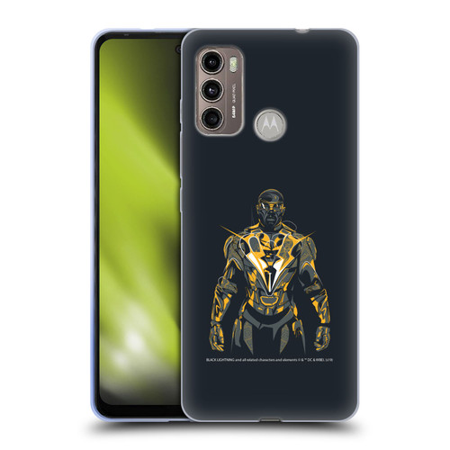 Black Lightning Key Art Black Lightning Soft Gel Case for Motorola Moto G60 / Moto G40 Fusion