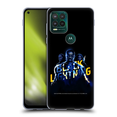 Black Lightning Key Art Group Soft Gel Case for Motorola Moto G Stylus 5G 2021