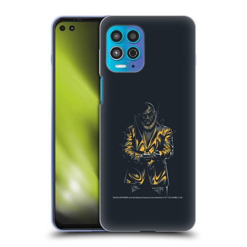Black Lightning Key Art Tobias Whale Soft Gel Case for Motorola Moto G100