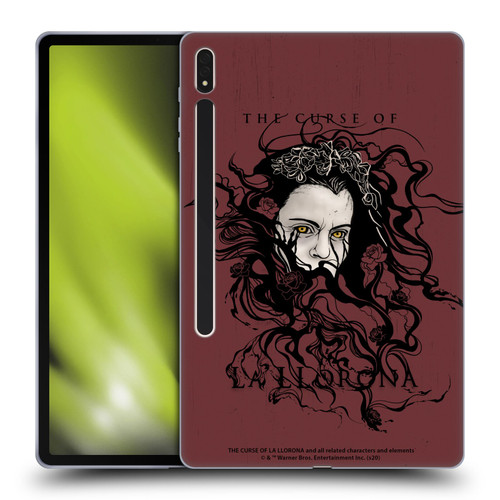 The Curse Of La Llorona Graphics Weeping Lady Soft Gel Case for Samsung Galaxy Tab S8 Plus
