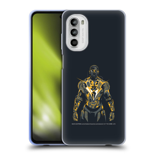 Black Lightning Key Art Black Lightning Soft Gel Case for Motorola Moto G52