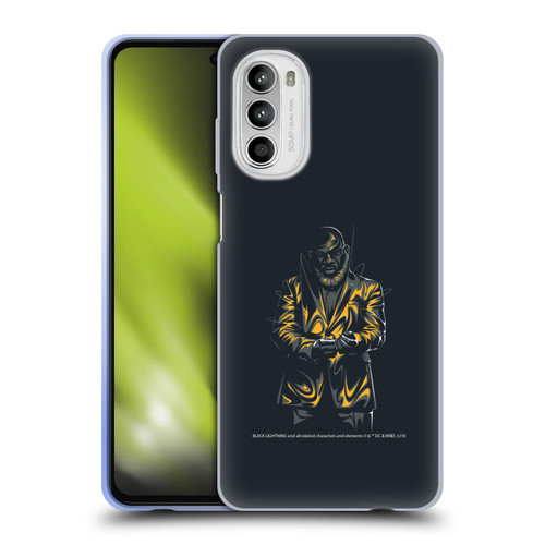 Black Lightning Key Art Tobias Whale Soft Gel Case for Motorola Moto G52