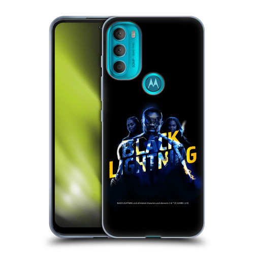 Black Lightning Key Art Group Soft Gel Case for Motorola Moto G71 5G