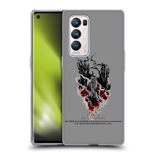 The Curse Of La Llorona Graphics Hands Soft Gel Case for OPPO Find X3 Neo / Reno5 Pro+ 5G