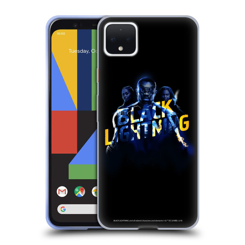 Black Lightning Key Art Group Soft Gel Case for Google Pixel 4 XL