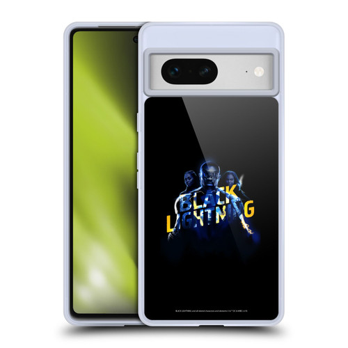 Black Lightning Key Art Group Soft Gel Case for Google Pixel 7