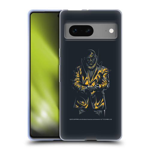 Black Lightning Key Art Tobias Whale Soft Gel Case for Google Pixel 7