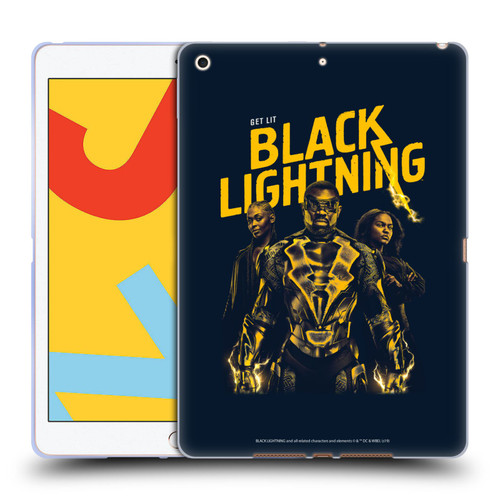 Black Lightning Key Art Get Lit Soft Gel Case for Apple iPad 10.2 2019/2020/2021