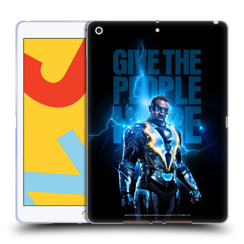 Black Lightning Key Art Give The People Hope Soft Gel Case for Apple iPad 10.2 2019/2020/2021