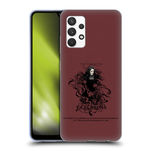 The Curse Of La Llorona Graphics Weeping Lady 2 Soft Gel Case for Samsung Galaxy A32 (2021)