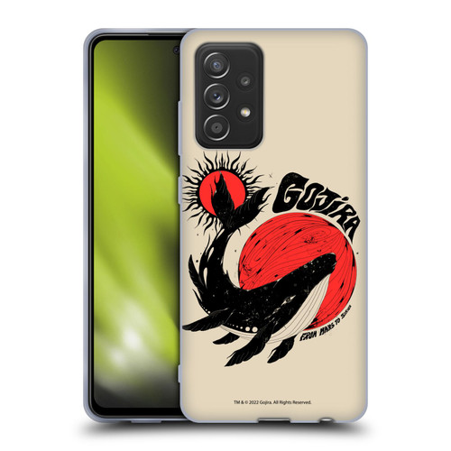 Gojira Graphics Whale Sun Moon Soft Gel Case for Samsung Galaxy A52 / A52s / 5G (2021)