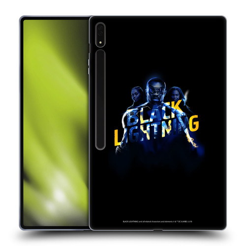 Black Lightning Key Art Group Soft Gel Case for Samsung Galaxy Tab S8 Ultra