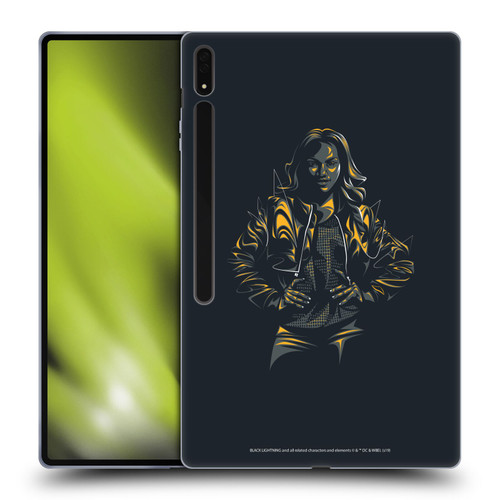 Black Lightning Key Art Jennifer Pierce Soft Gel Case for Samsung Galaxy Tab S8 Ultra