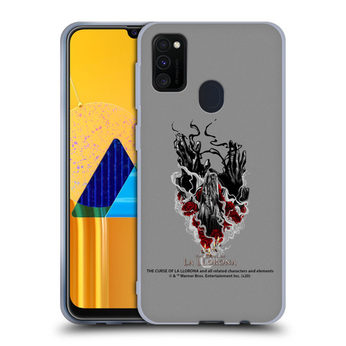 The Curse Of La Llorona Graphics Hands Soft Gel Case for Samsung Galaxy M30s (2019)/M21 (2020)