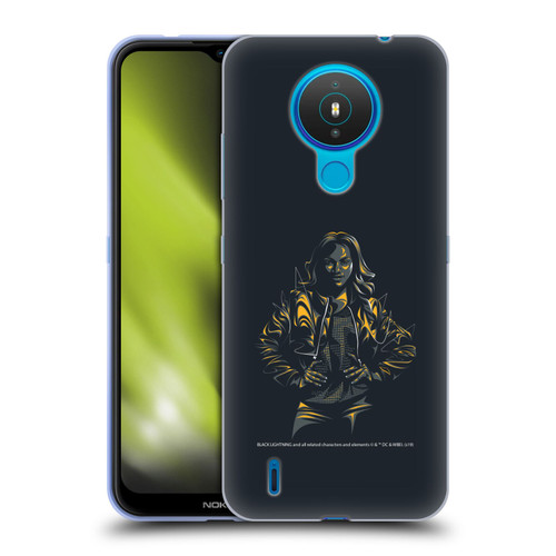 Black Lightning Key Art Jennifer Pierce Soft Gel Case for Nokia 1.4