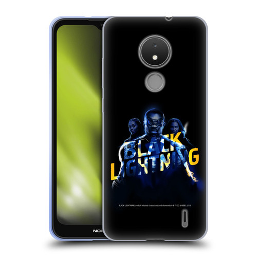 Black Lightning Key Art Group Soft Gel Case for Nokia C21