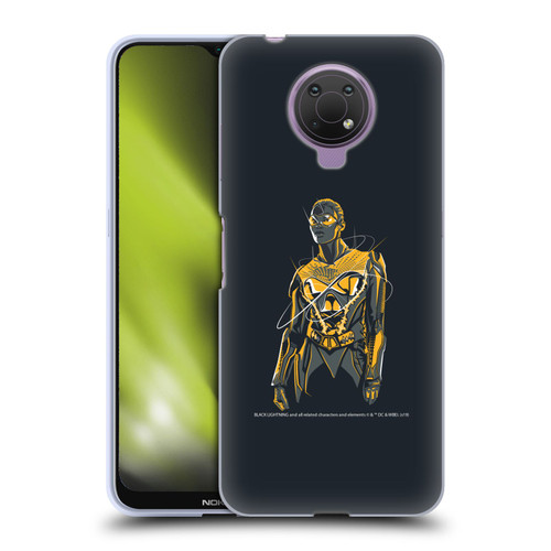 Black Lightning Key Art Thunder Soft Gel Case for Nokia G10